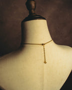 "Christian Dior" 80's-90's Gold tone bottle pendant necklace
