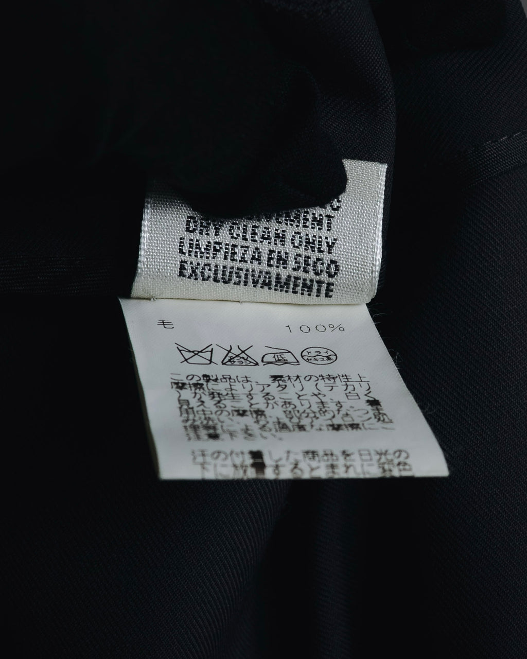 "HERMES" 90’s-00’s Margiela design minimal virgin wool slacks