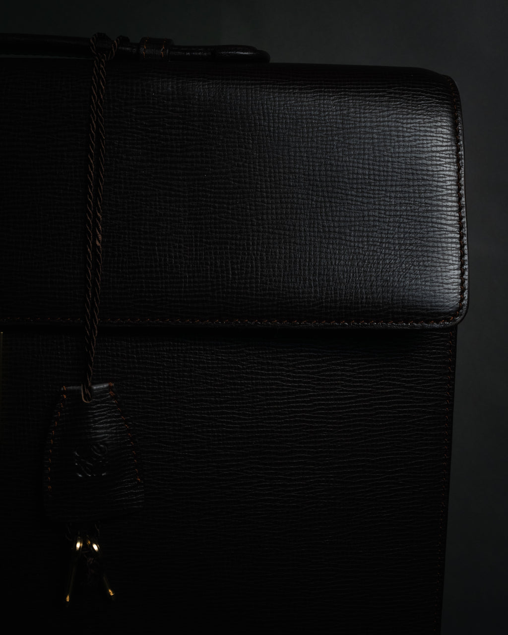 “LOEWE” 90’s Heritage anagram lock briefcase