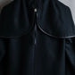 "MM6 MAISON MARGIELA" Wool blend zip up cape collar jacket