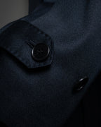 “Yves Saint Laurent” 90’s clean fly-front bal collar coat