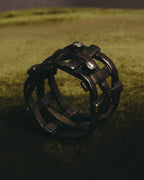 "Jean Paul Gaultier" 90's-00's Sculptural lattice silver ring