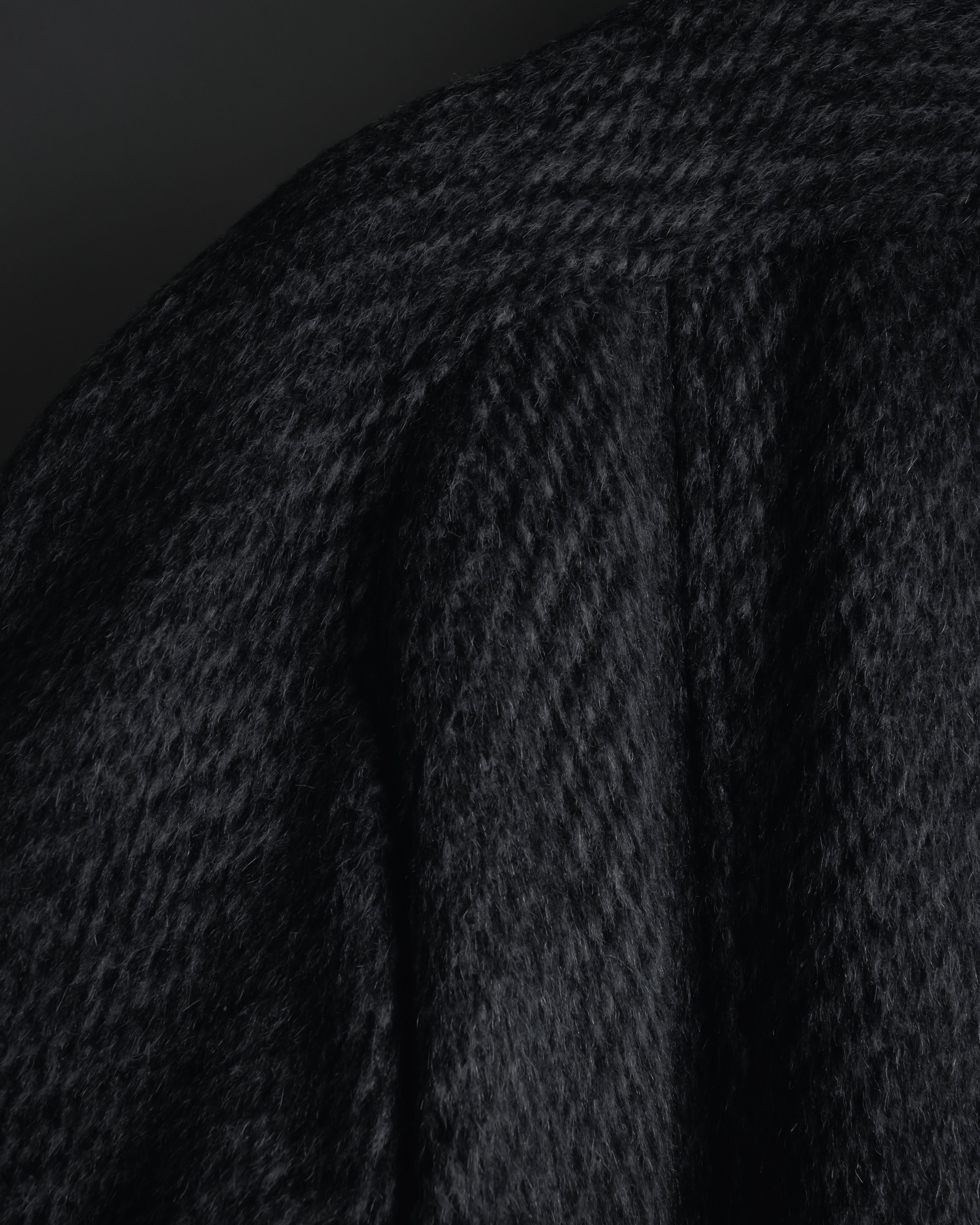 Abrigo de mezcla de mohair de doble botonadura de los años 90 de Christian Dior MONSIEUR