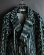 "MARNI" Geometric pattern double-breasted tailored jacket
