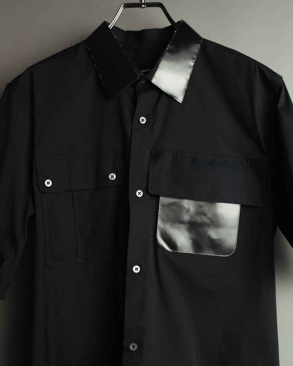"Jil Sander" 2015-16 coated panel short sleeve shirt