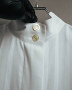 -SPECIAL- “CHANEL” 08 Cruise Collection Sheer cotton stand collar shirt