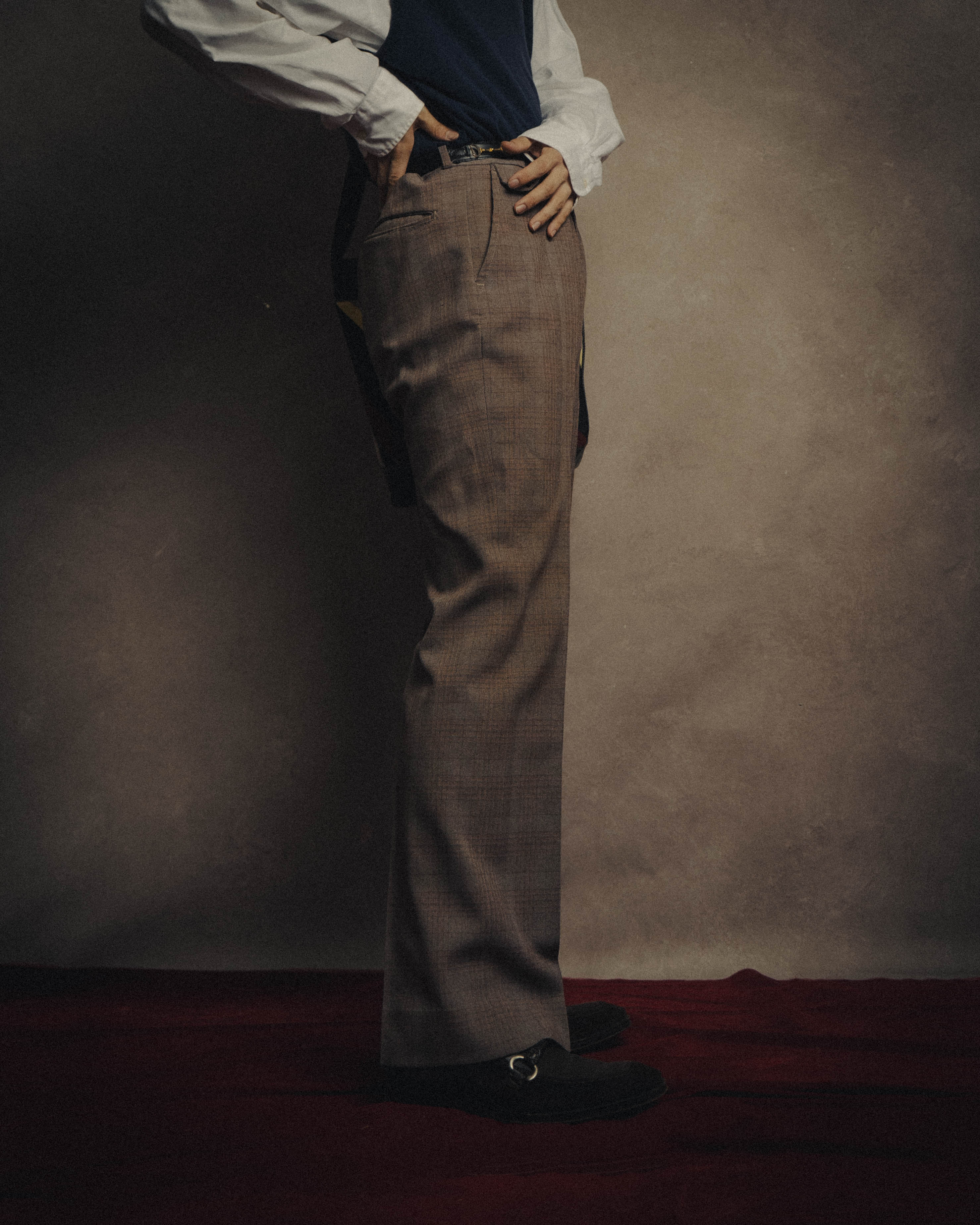-MOOD MILLÉSIMES- “FARAH” 70’s-80’s plaid slacks with coin pocket