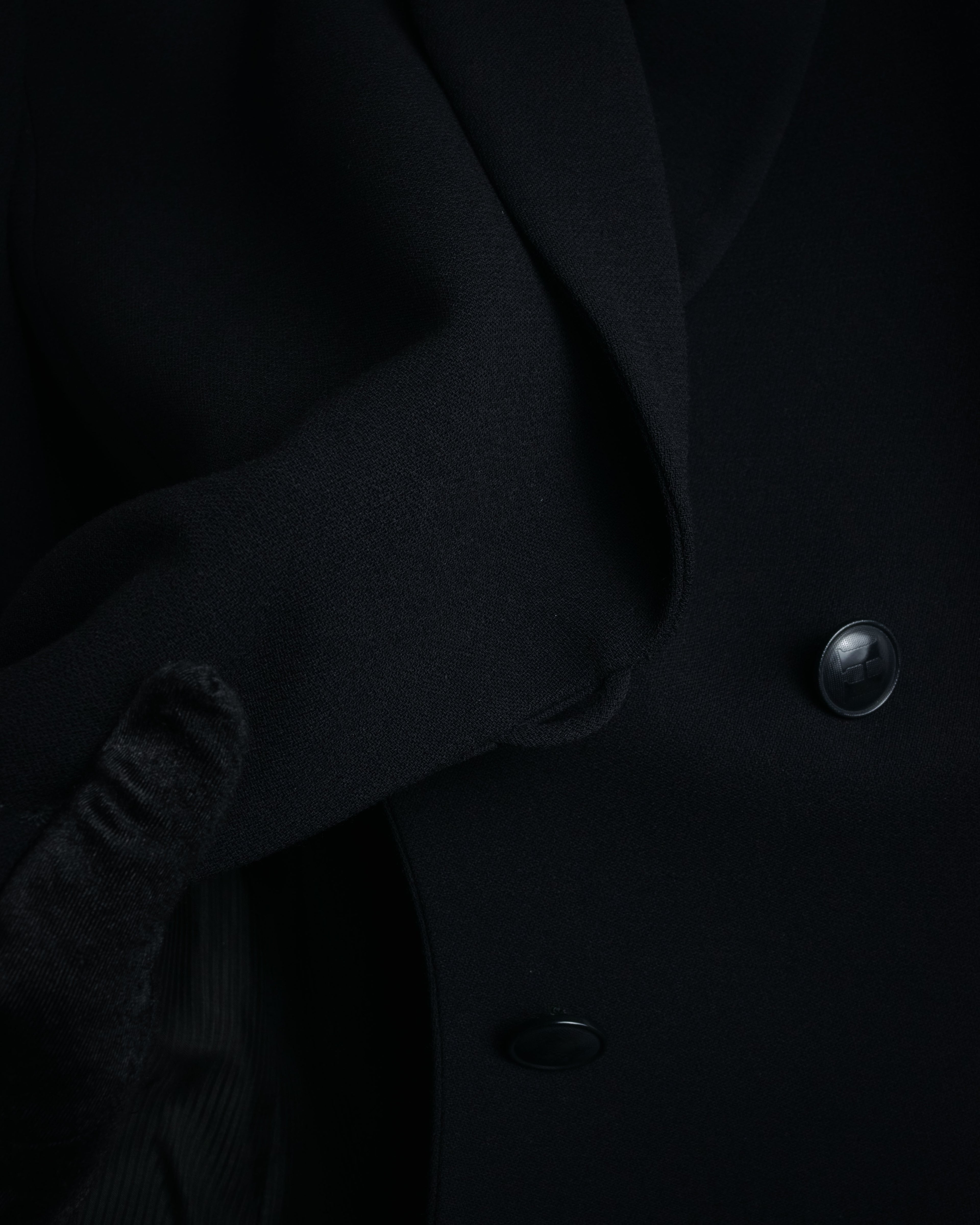 -SPECIAL- “HERMÈS” 90’s Shawl collar asimmetry jacket