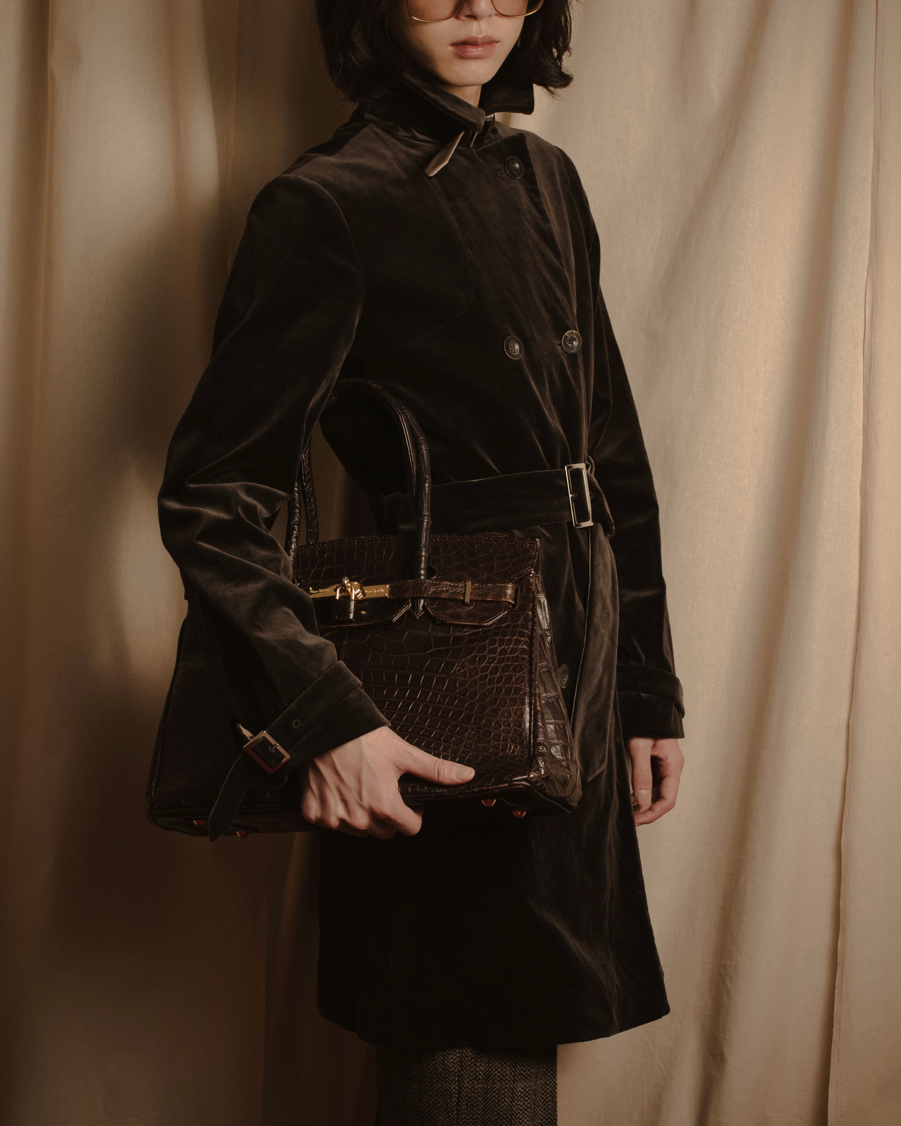 -SPECIAL- "Pierre Cardin"
90’s real crocodile leather top handle bag