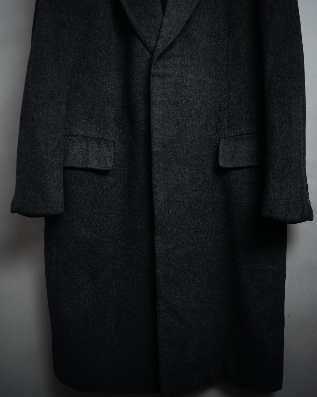 “BALENCIAGA PARIS” 90’s Cashmere blend chesterfield coat