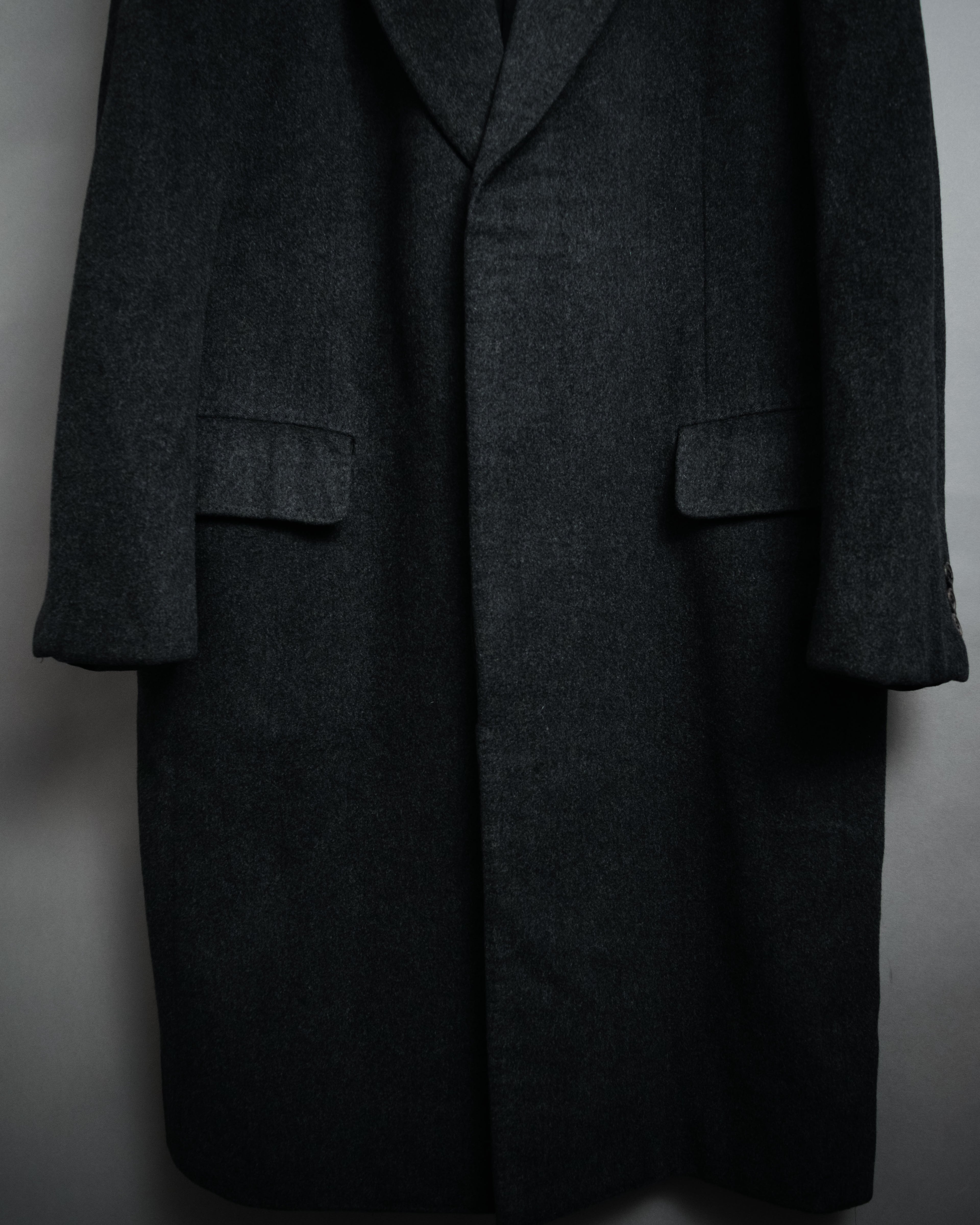 “BALENCIAGA PARIS” 90’s Cashmere blend chesterfield coat