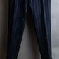 "GUCCI" Notch drop shaped tailored jacket & tapered silhouette slacks stripe set up