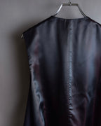 "GIORGIO ARMANI" Deep satin backed tailored wool vest