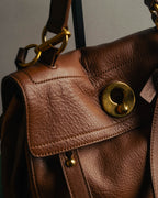 "Yves Saint Laurent" 00's-10's Structured leather shoulder bag