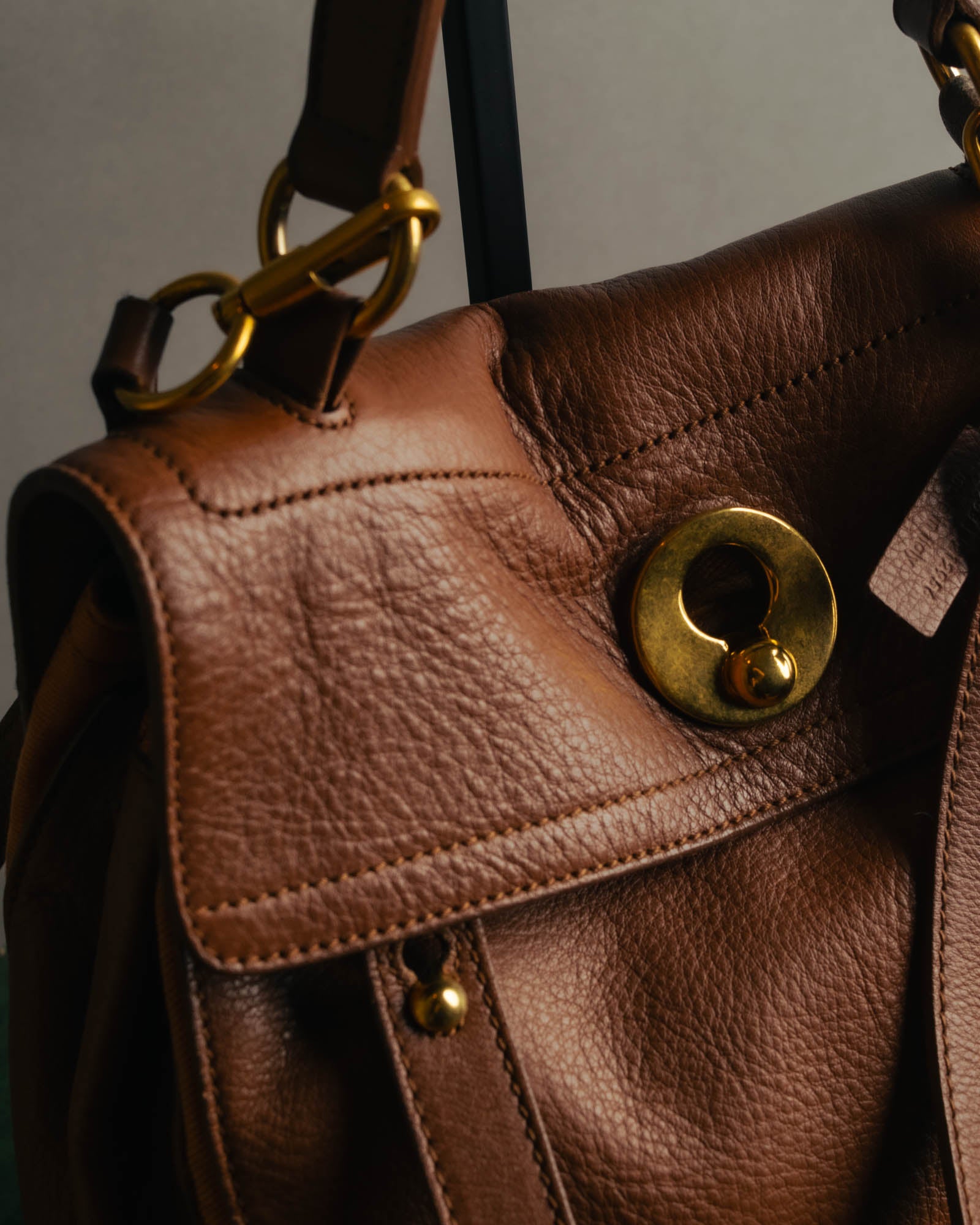 "Yves Saint Laurent" 00's-10's Structured leather shoulder bag