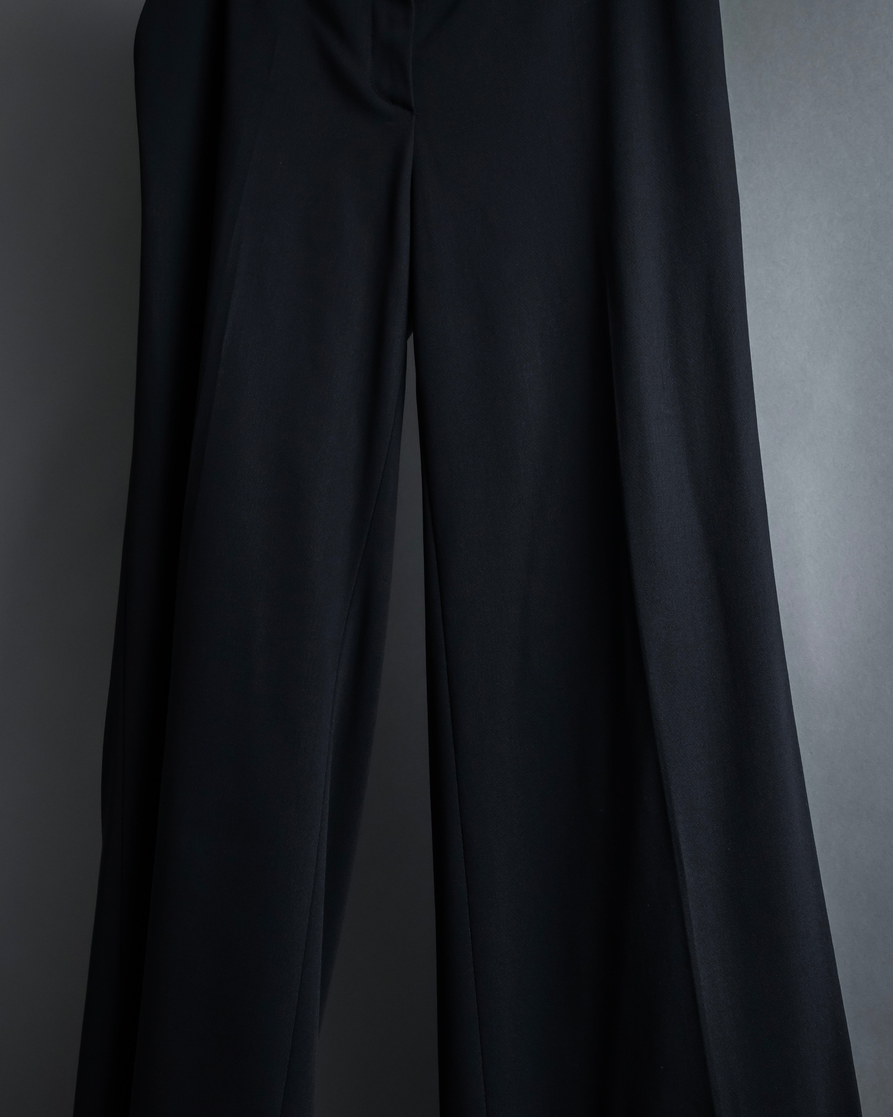"Christian Dior Boutique Paris" Beautiful waistline wide silhouette Slacks