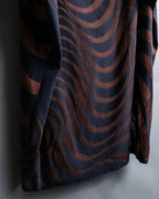 "PLEATS PLEASE ISSEY MIYAKE"
 Marble print dolman sleeve tops