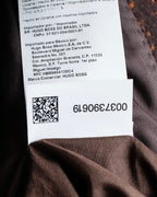 "HUGO BOSS" Plaid brushed wool tailored coat