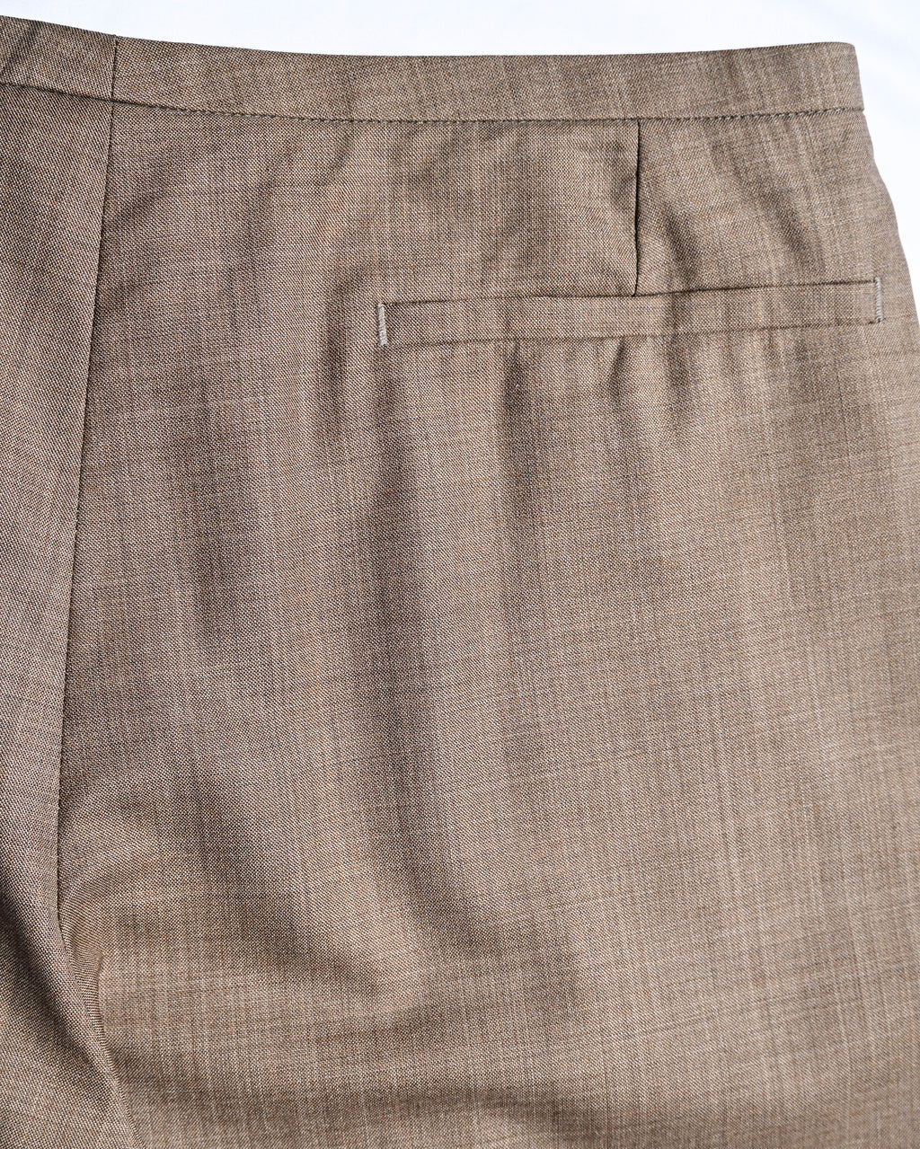 Hermes/ Silk Blended Waist Belt Shorts Brown