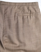 Hermes/ Silk Blended Waist Belt Shorts Brown
