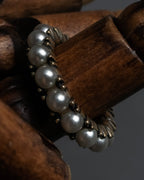 "Christian Dior" Eternity design pearl arrangement gold ring