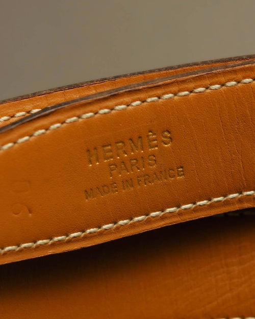 “HERMÈS” Classic stirrup buckle leather belt