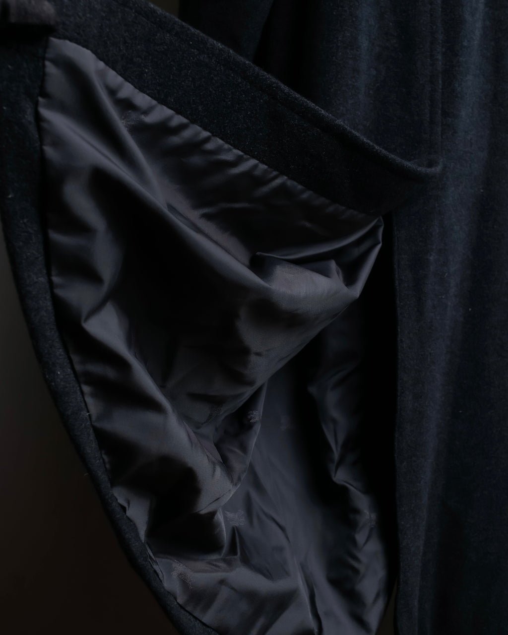 "BURBERRYS" Vintage stand collar concealed long coat