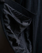 "BURBERRYS" Vintage stand collar concealed long coat