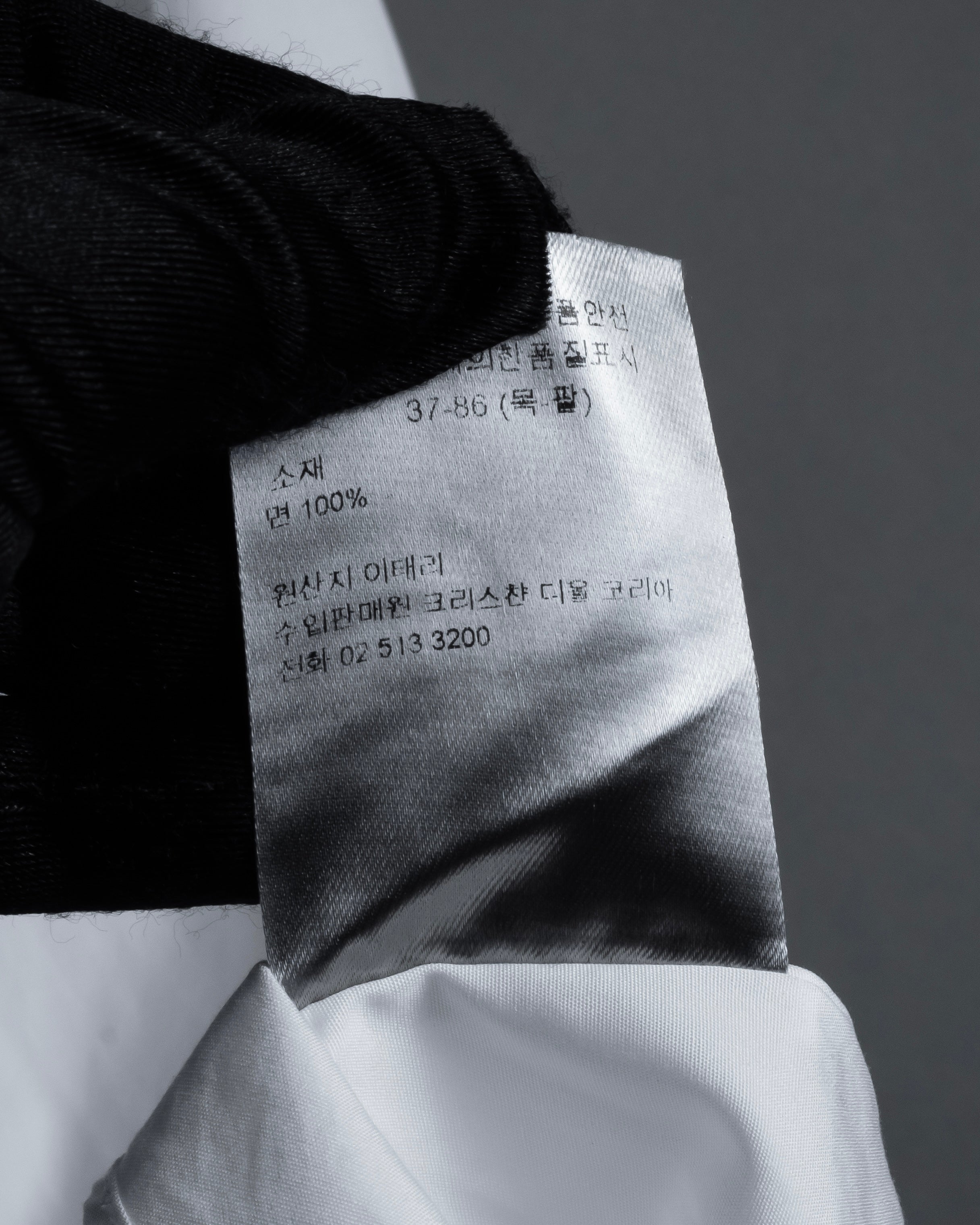 "DIOR HOMME" 00's Edith Slimane design sophisticated white shirt