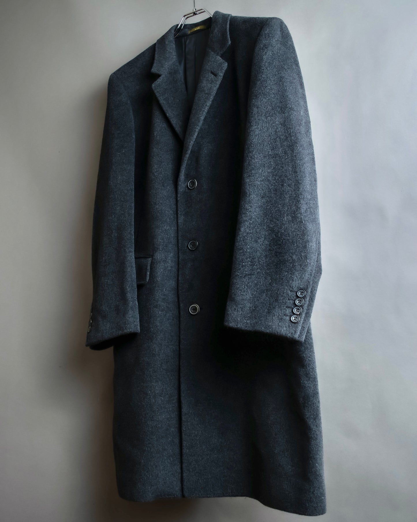 "GIANERANCO FERRE" Angora wool blend long chester coat