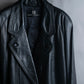 "PIERRE BALMAIN" Oversized double-breasted lamb leather tailored jacket