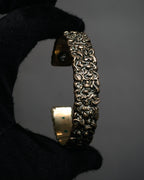 “GUCCI” 2010’s organic relief cuff bracelet