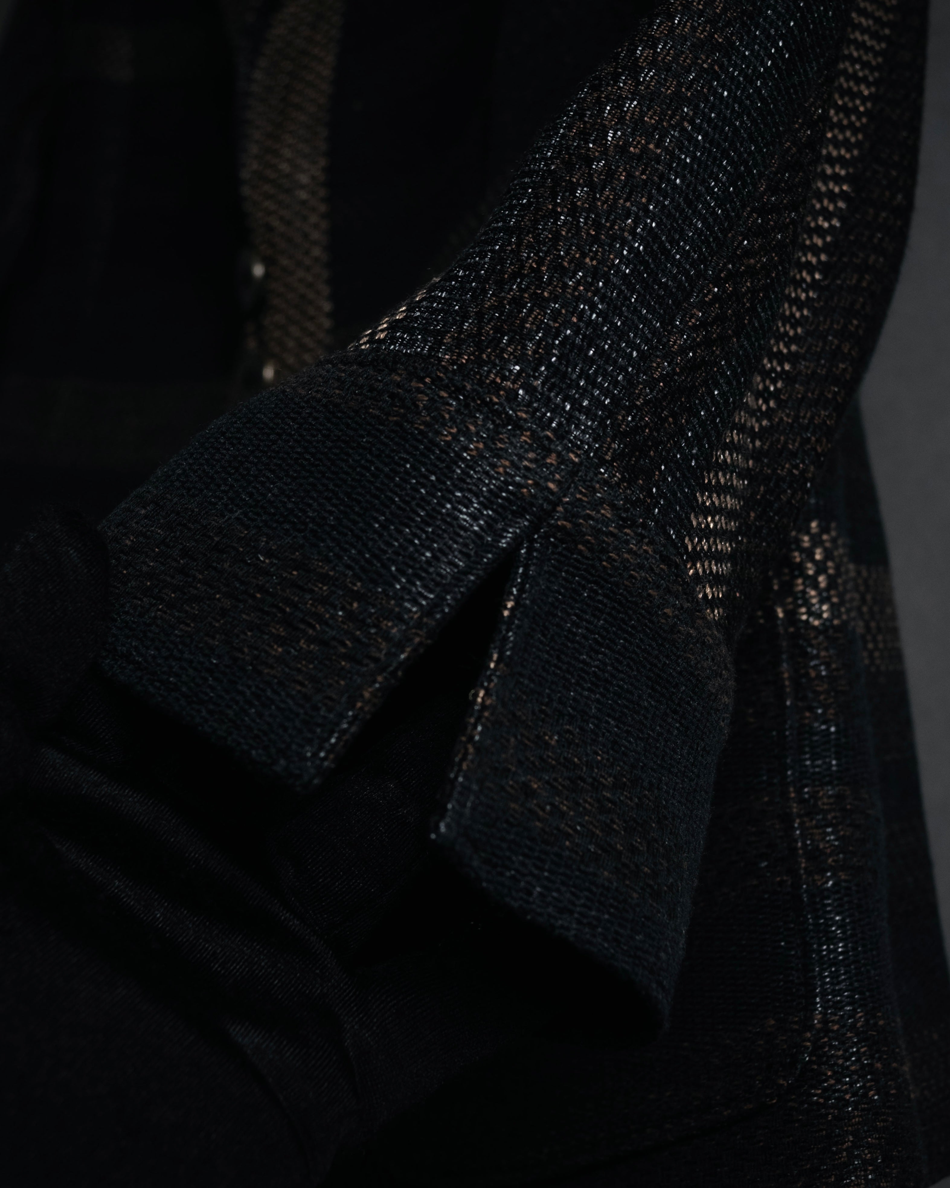 “TAE ASHIDA” 2008-2015 Structured border tweed jacket