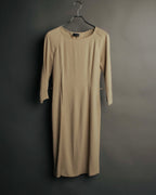 "FENDI" 00's-10's Draped wool blend dress