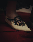 -SPECIAL- “JIL SANDER” 2020’s interwoven strap pointed-toe flat shoes