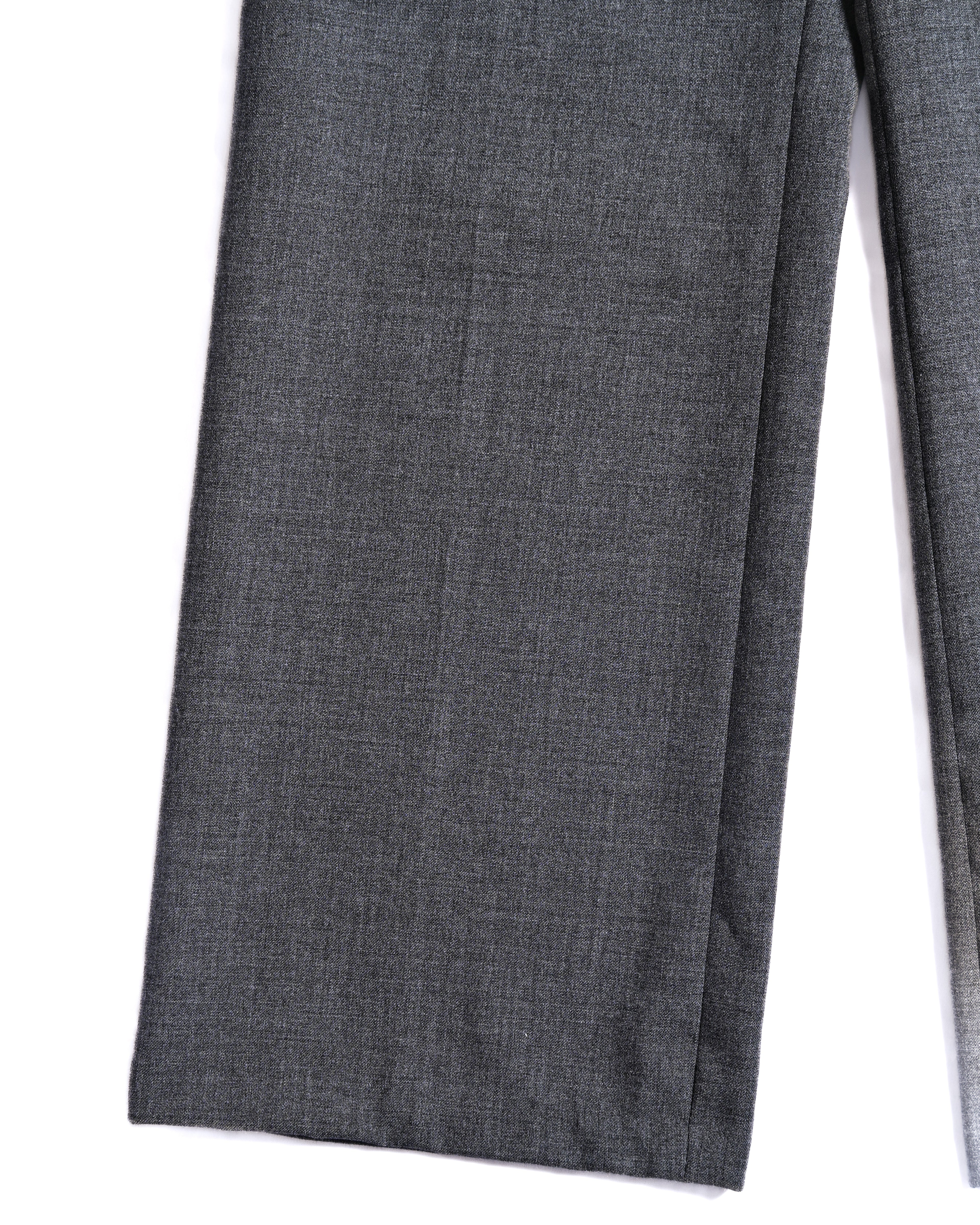 LOEWE by Jonathan Anderson/ High Waisted Beautiful Straight Silhouette Trousers Gray