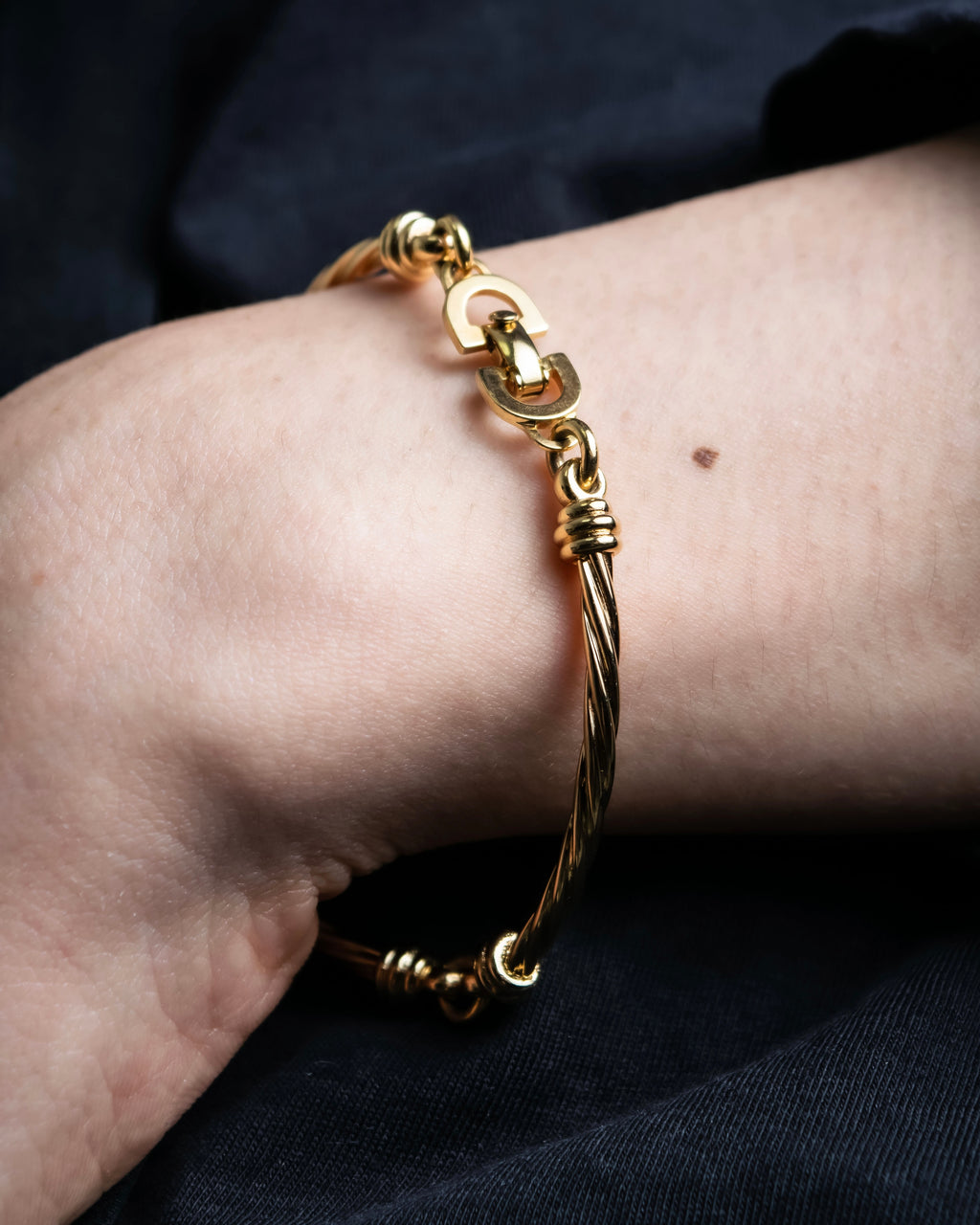 "DIOR" Twisted antique design bracelet