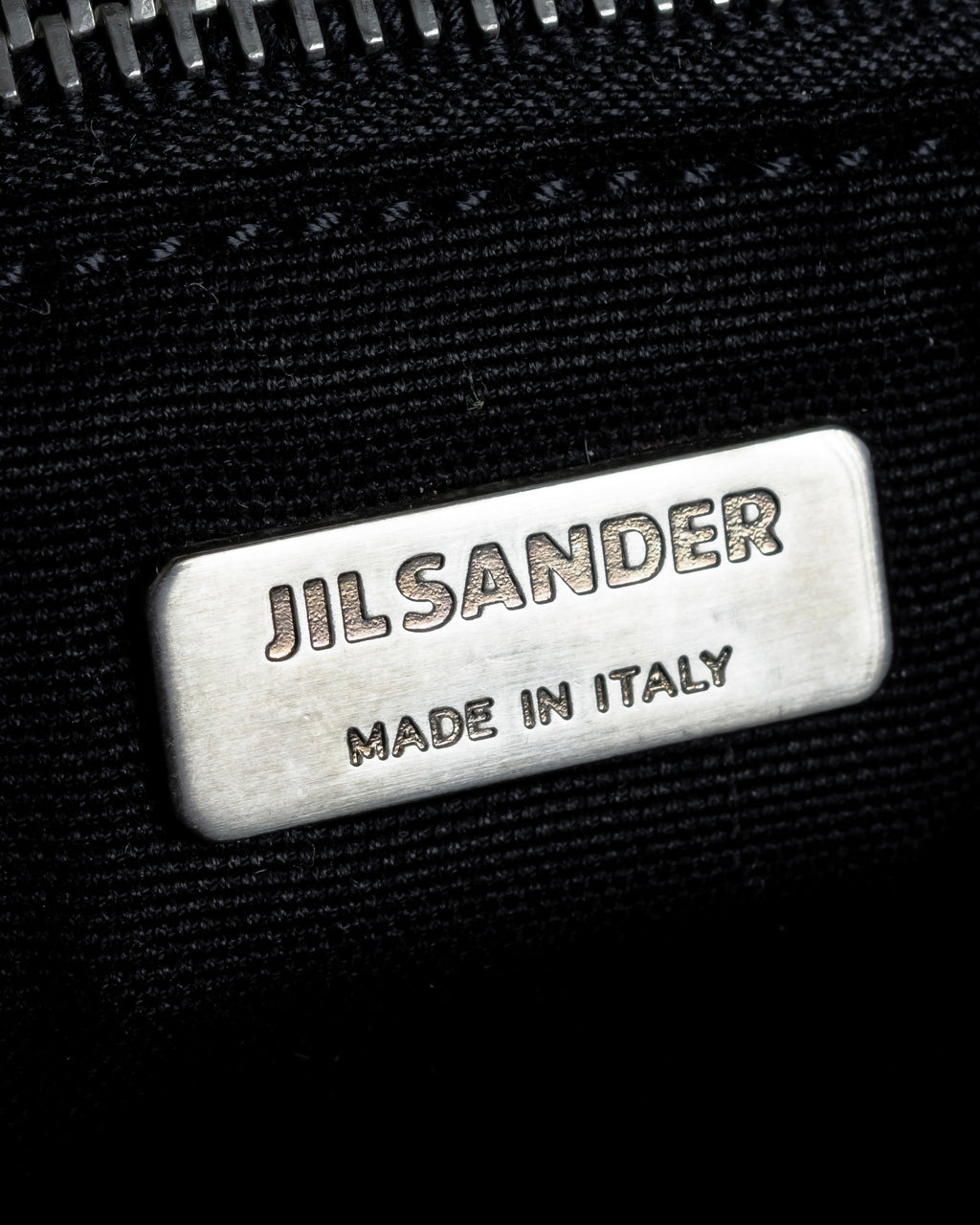 "JIL SANDER" Large flap design Harako leather shoulder bag