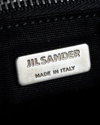 "JIL SANDER" Large flap design Harako leather shoulder bag