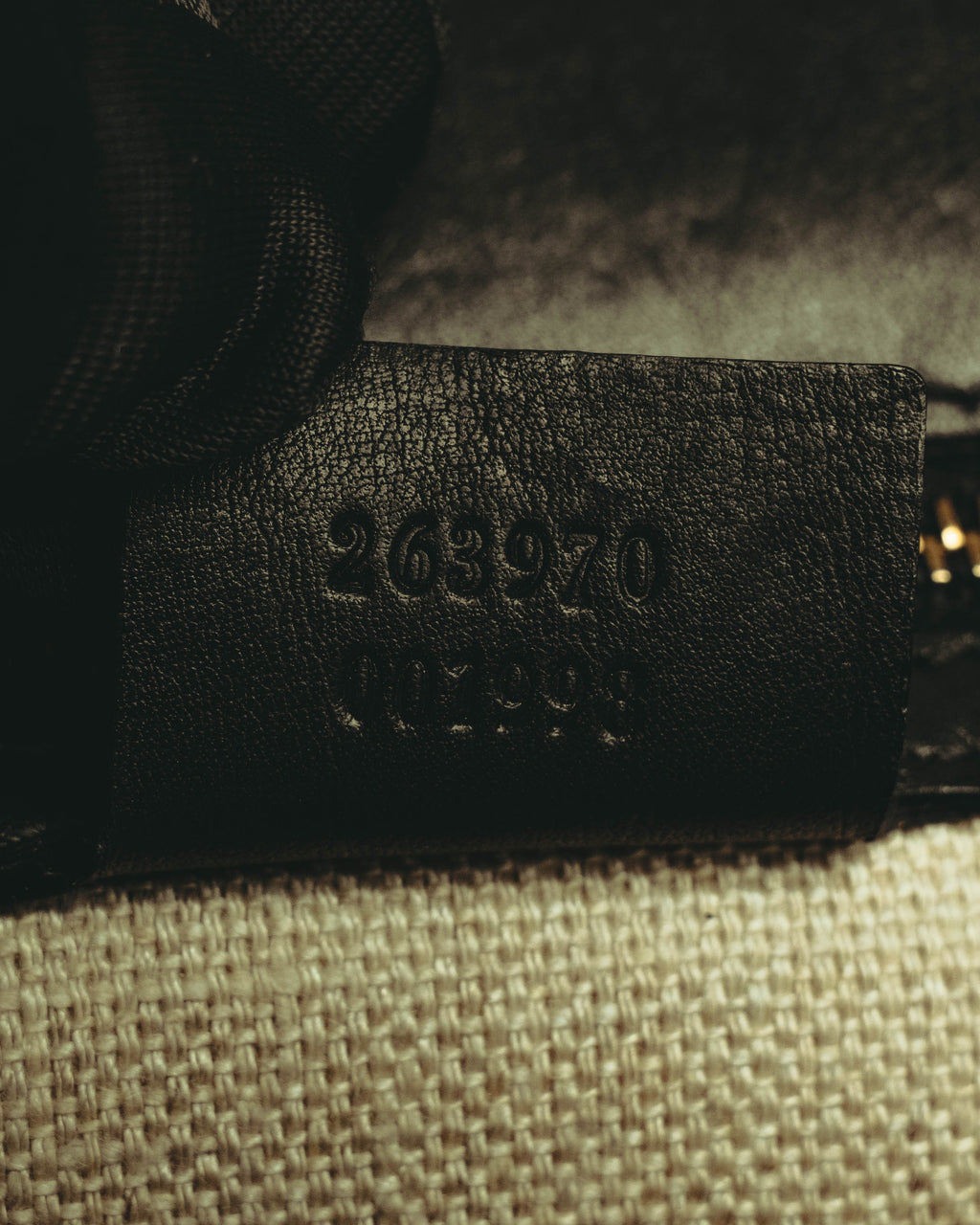 –SPECIAL– "GUCCI" 10's Embellished bamboo leather handbag