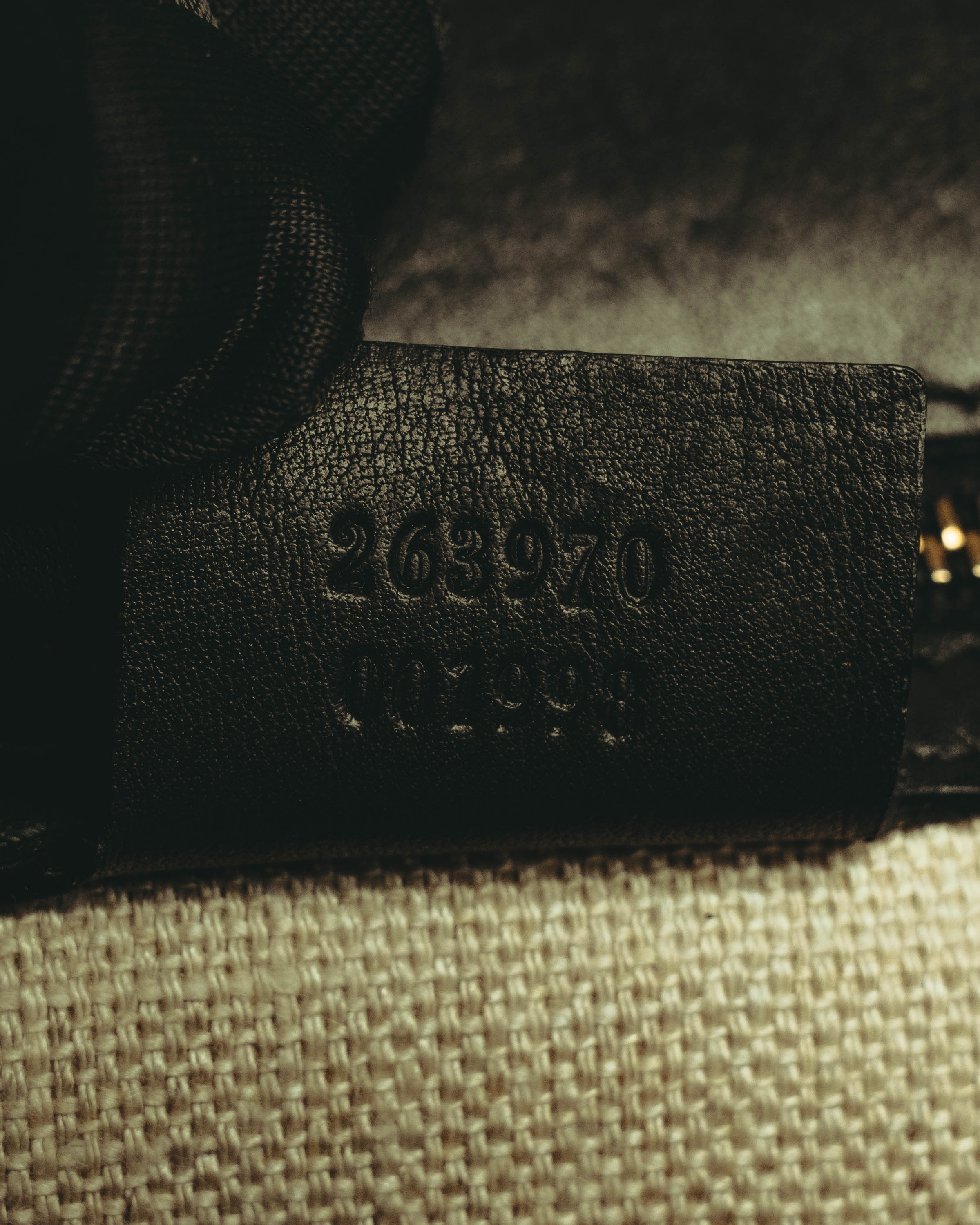 –SPECIAL– "GUCCI" 10's Embellished bamboo leather handbag