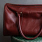 "Cartier" 2C logo engraved bordeaux color boston bag