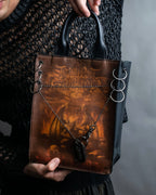 “Jean Paul Gautier” gargoyle printed hand bag