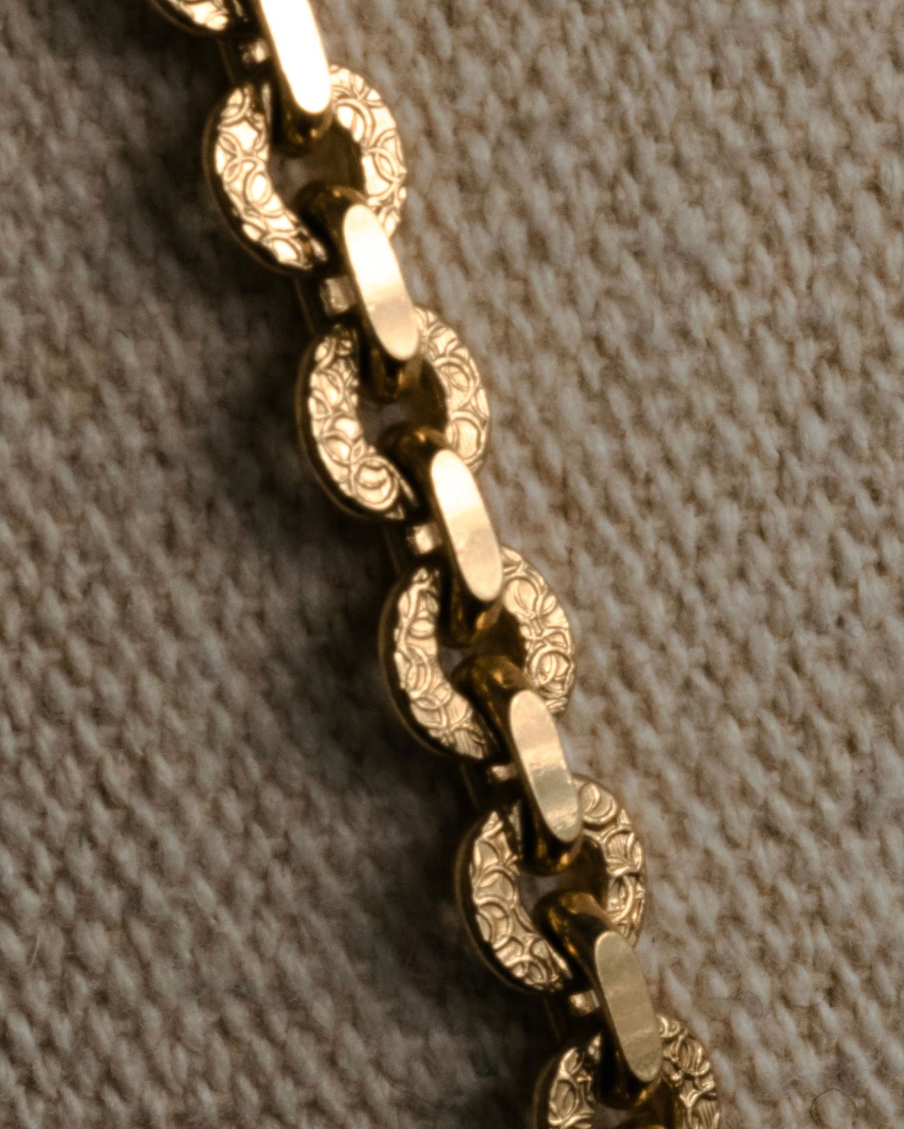 “Yves Saint Laurent” 1980’s-90’s Sculptural circle long necklace