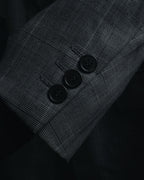 "YVES SAINT LAURENT" 80’s-90’s glen check tailored suit set