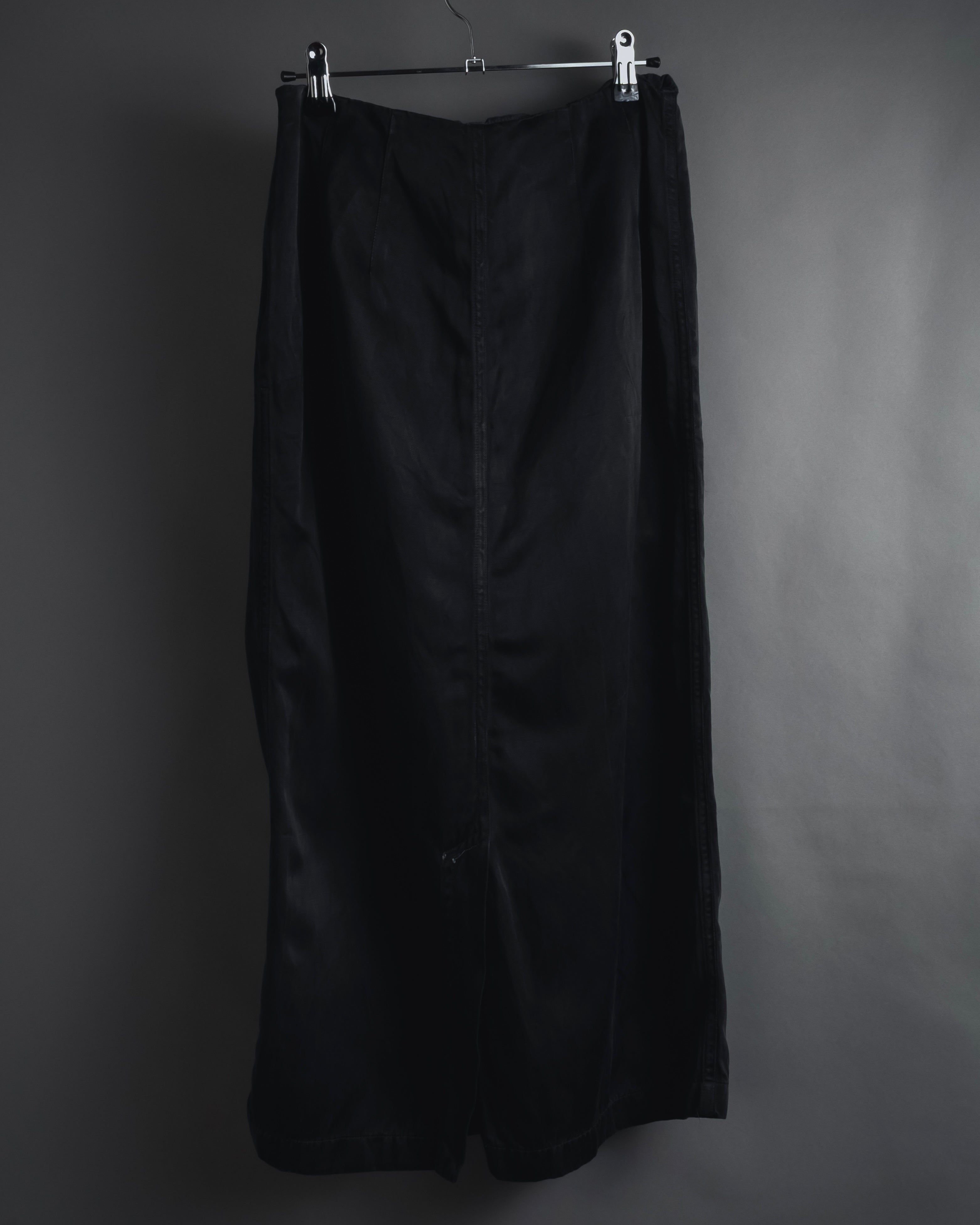 Dries Van Noten ブラックロングスカート DRIES VAN NOTEN - ロングスカート - ブラック - キュプラコットン