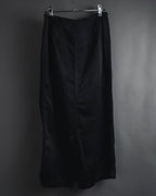 "DRIES VAN NOTEN" 10’s cupro-cotton satin long skirt