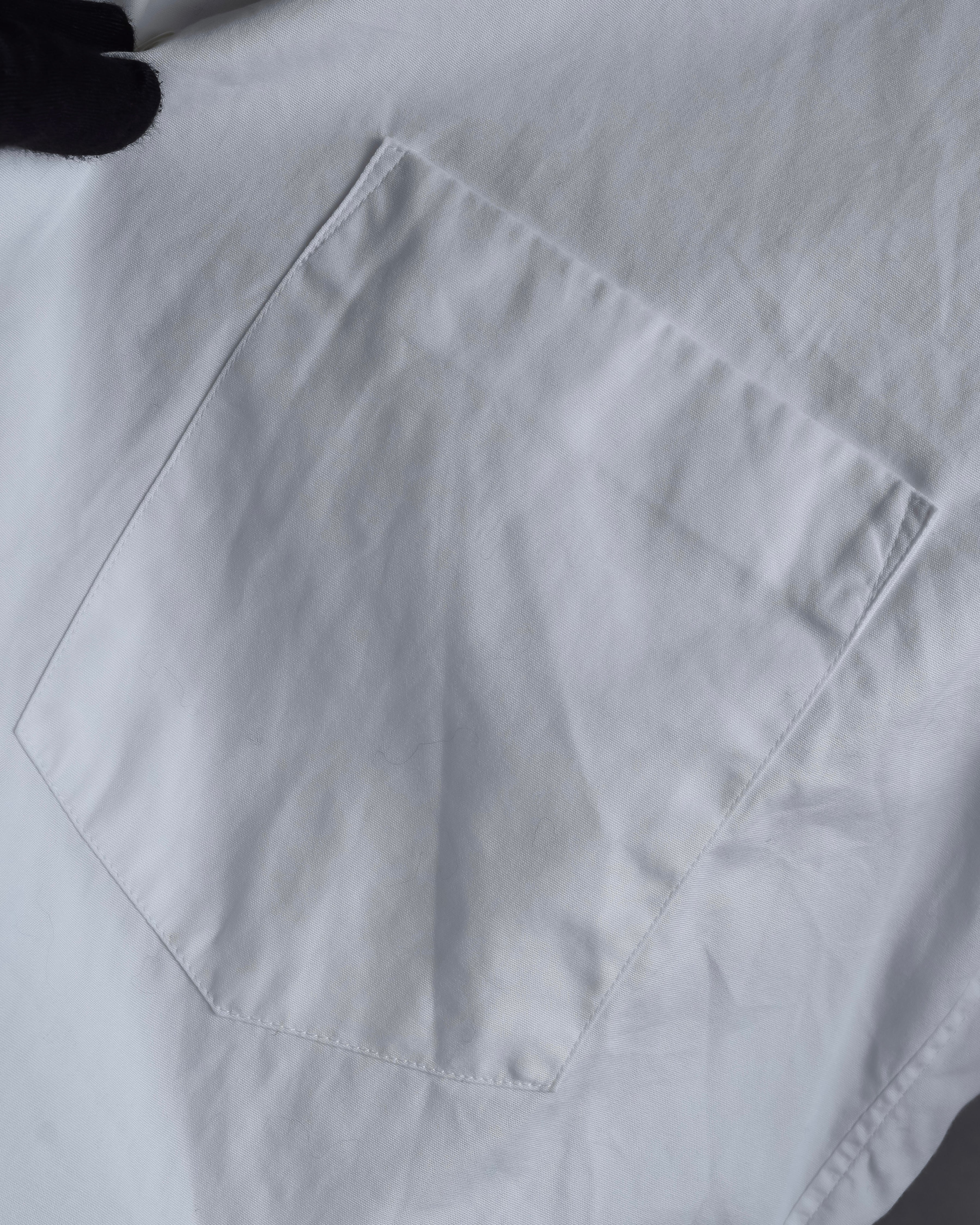 "COMME des GARCONS HOMME PLUS" 15SS Ripped cutting design cotton shirt