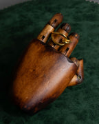 "HERMES" Jumbo scarf gold ring