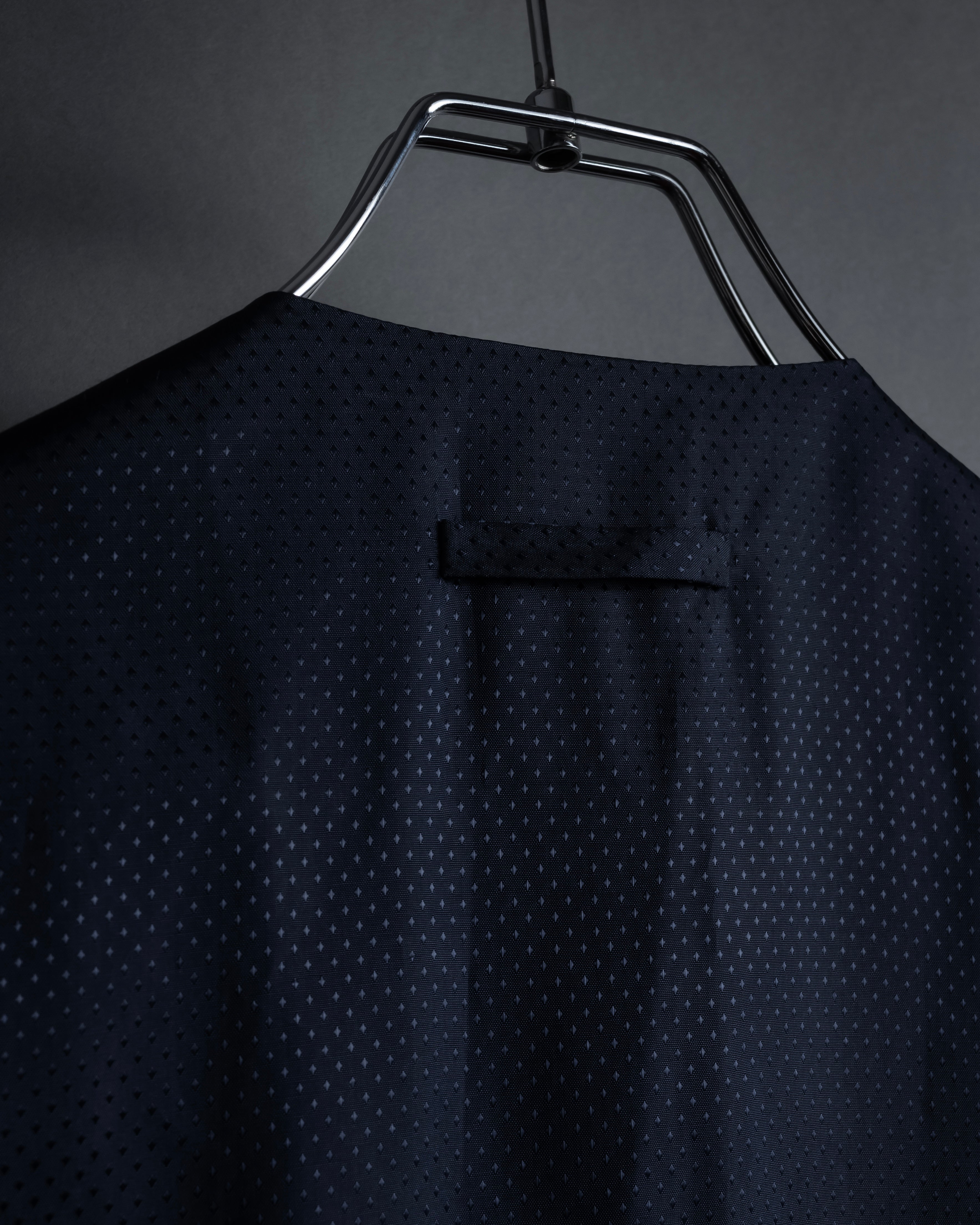 "JEAN PAUL GAULTIER" 90's Geometric lace design tailored vest